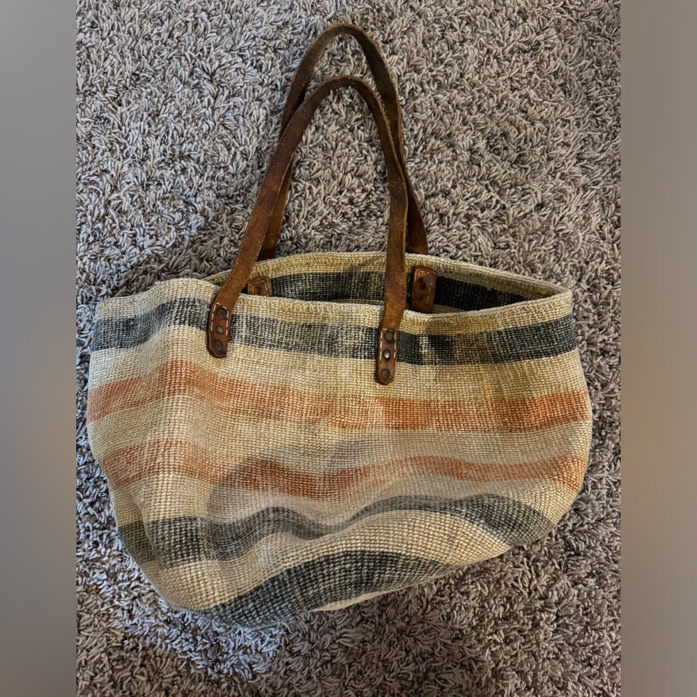 Vintage bucket tote